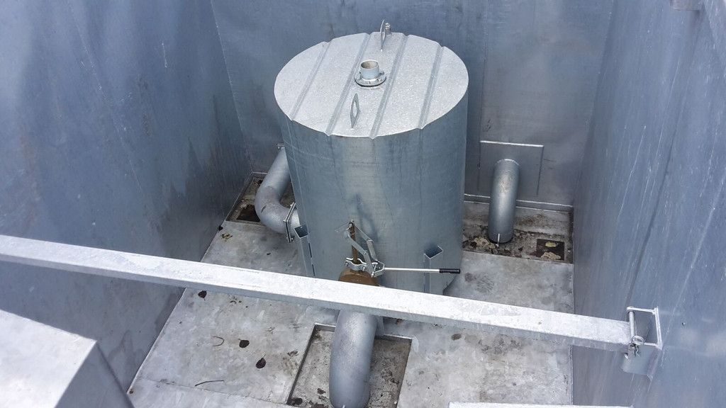 Agomac gegalvaniseerde mest-pompcontainer