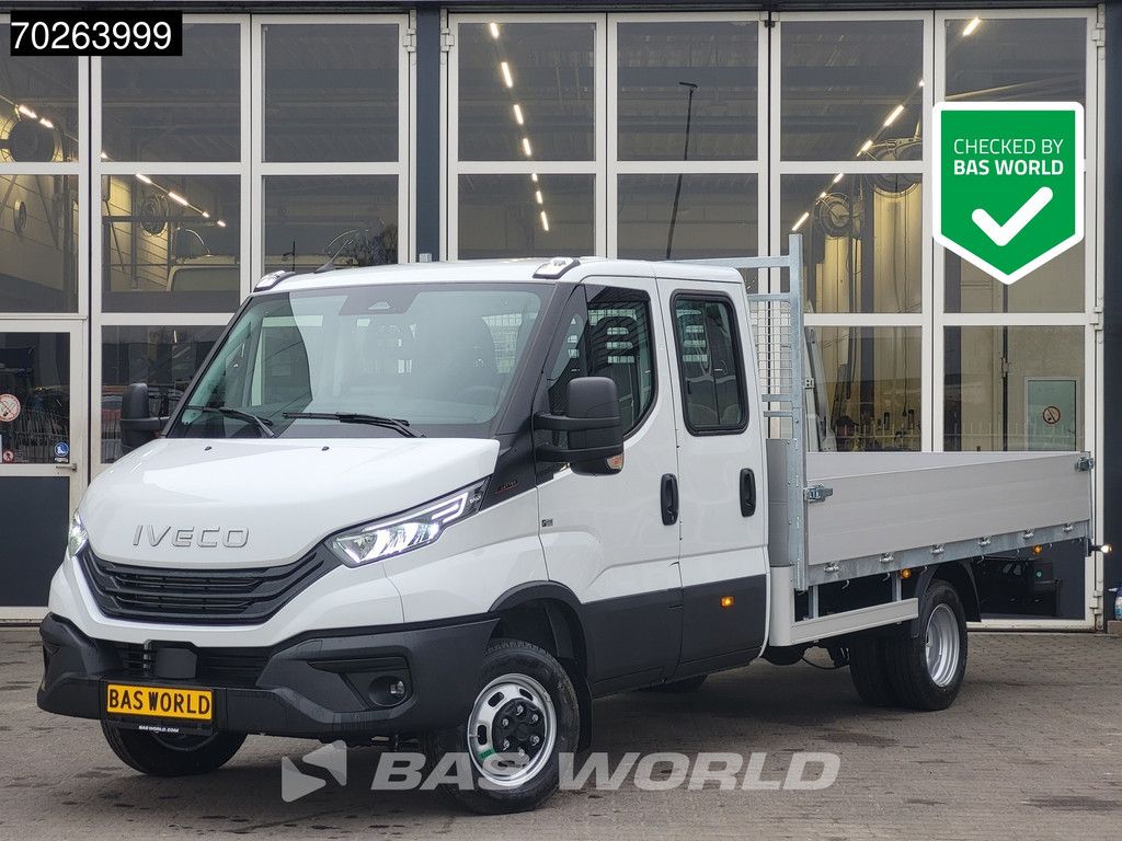 Iveco Daily 35C18 3.0L Open Laadbak 180PK Dubbel Cabine 2025-Model 3,5t Trekvermogen Navi Airco Cruise Camera Euro6 Pritsche Pickup 3m3 A/C Double cabin Cruise control