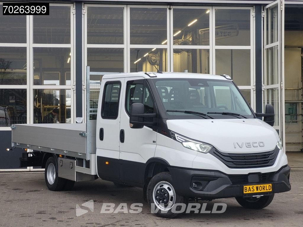 Iveco Daily 35C18 3.0L Open Laadbak 180PK Dubbel Cabine 2025-Model 3,5t Trekvermogen Navi Airco Cruise Camera Euro6 Pritsche Pickup 3m3 A/C Double cabin Cruise control