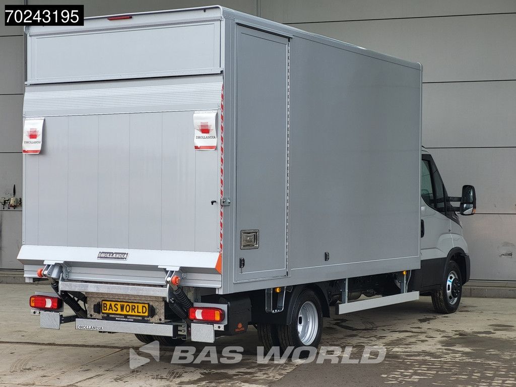 Iveco Daily 35C18 3.0L Automaat 180PK 1000KG Laadklep Zijdeur 2025-Model Bakwagen Dubbellucht ACC LED Navi Airco D'Hollandia 3,5t Trekgewicht Euro6 Meubelbak Koffer 21m3 A/C