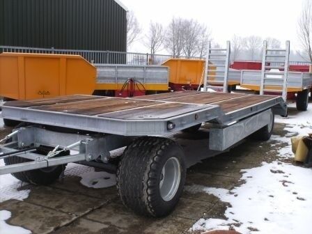 Semie diepladers low loader trailer