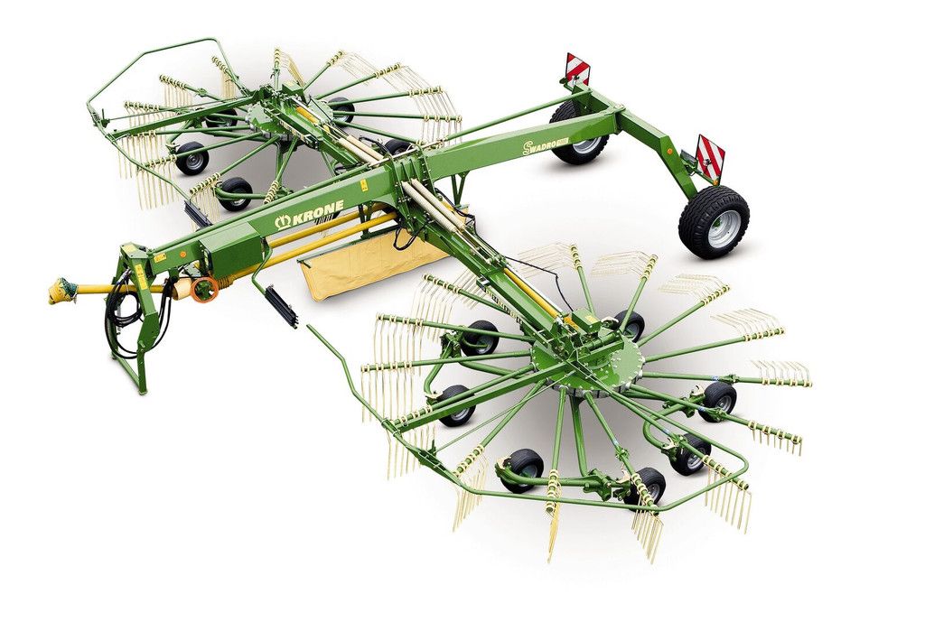 Krone Middenaflegharken met twee elementen hay rake