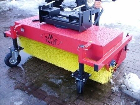 Heftruck + shovel bezems sweeper brush