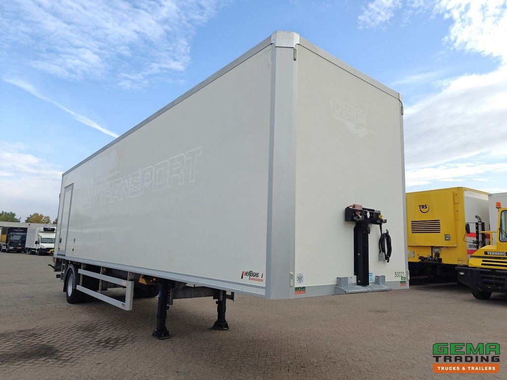 Hertoghs LPRS9 1-Achser SAF – CITY – Lenkachse – Geschlossener Kofferaufbau 10,6m + Ladebordwand 2000kg – Verzinkt – TÜV 10/2026