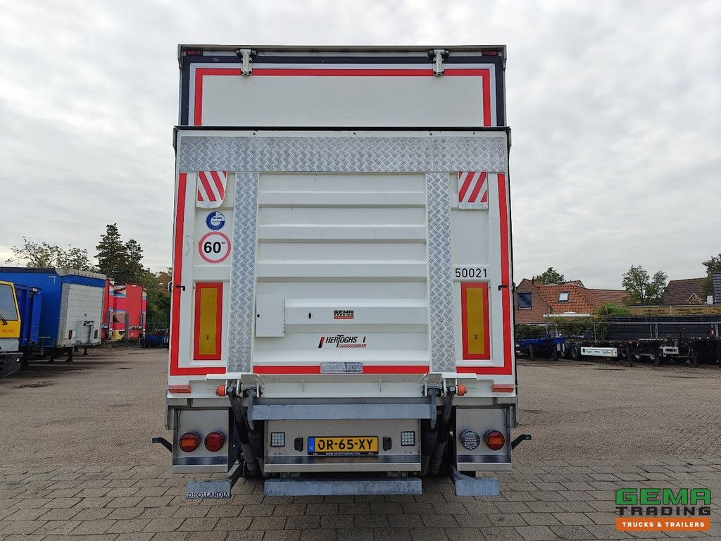 Hertoghs LPRS9 1-Achser SAF – CITY – Lenkachse – Geschlossener Kofferaufbau 10,6m + Ladebordwand 2000kg – Verzinkt – TÜV 10/2026