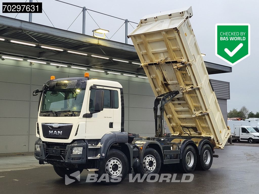 MAN TGS 35.440 8X4 12m3 Meiller 2 Way tipper Big-Axle Navi Euro 6