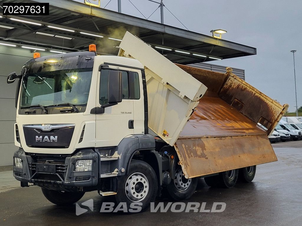 MAN TGS 35.440 8X4 12m3 Meiller 2 Way tipper Big-Axle Navi Euro 6