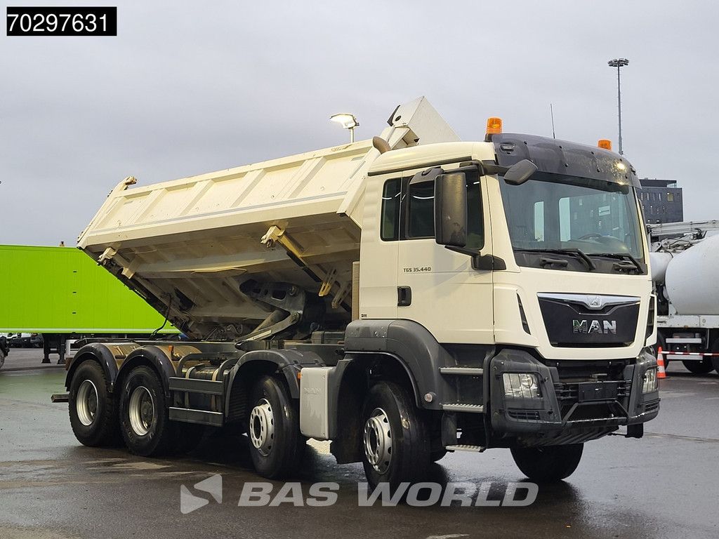 MAN TGS 35.440 8X4 12m3 Meiller 2 Way tipper Big-Axle Navi Euro 6