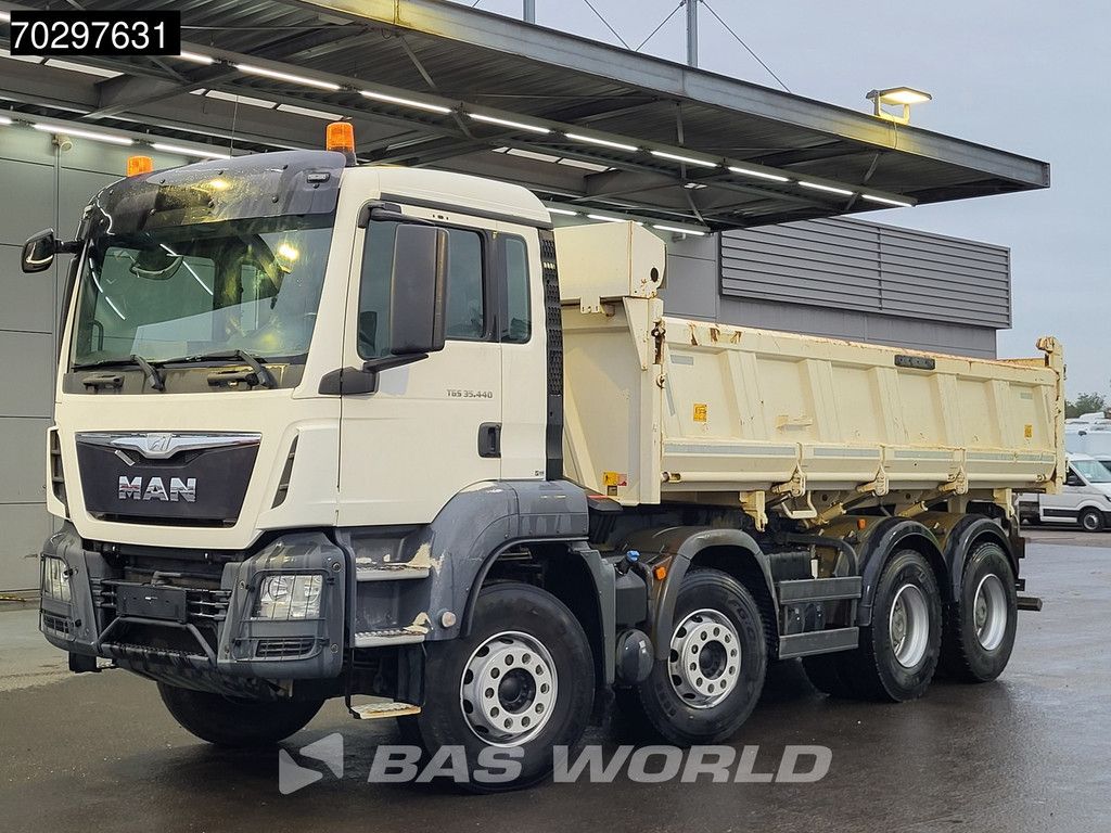 MAN TGS 35.440 8X4 12m3 Meiller 2 Way tipper Big-Axle Navi Euro 6