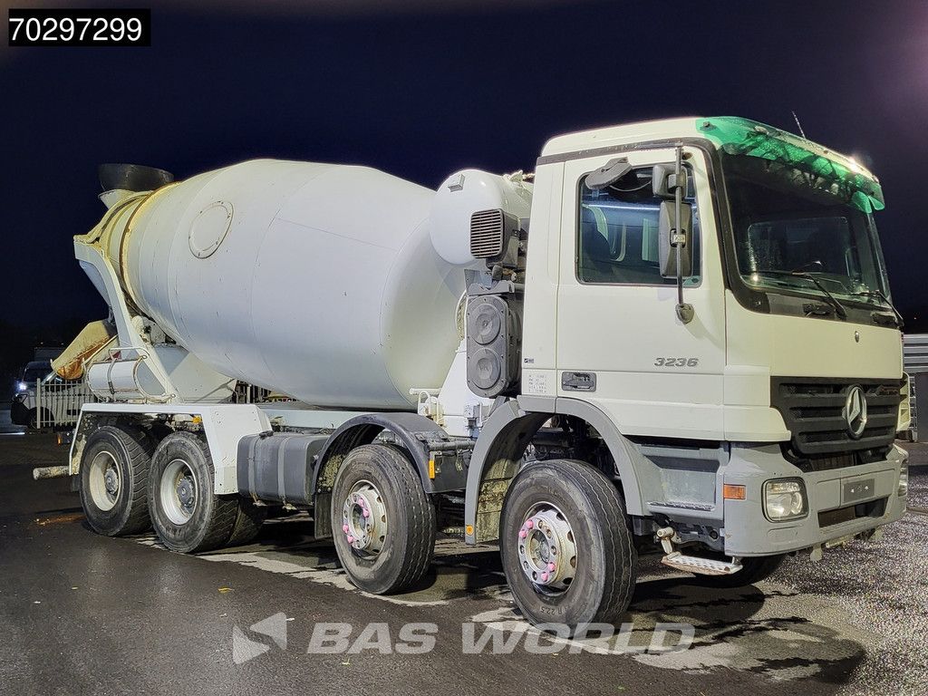 Mercedes Actros 3236 8X4 9m3 mixer Automatic Steelsuspension Euro 3
