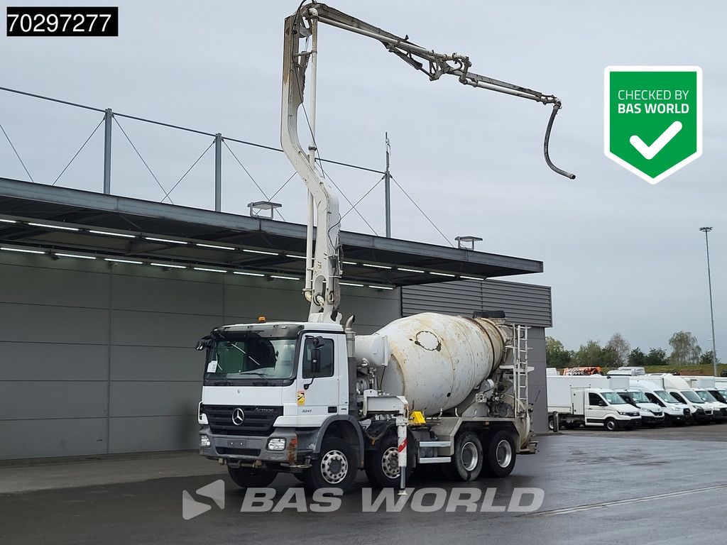 Mercedes Actros 3241 8X4 Putzmeister TMM 21-3 PUMI 7m3 Liebherr Big-Axle 3-Pedals Euro 4