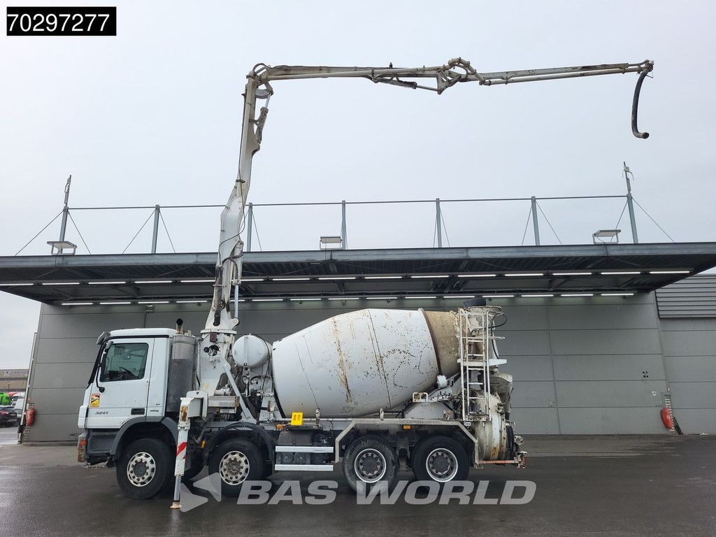 Mercedes Actros 3241 8X4 Putzmeister TMM 21-3 PUMI 7m3 Liebherr Big-Axle 3-Pedals Euro 4