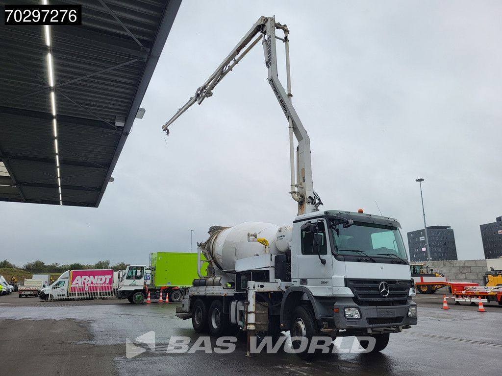Mercedes Actros 3241 8X4 SCHWING FBP 21-100 PUMI 7m3 Mixer 3-Pedals Big-Axle Euro 4