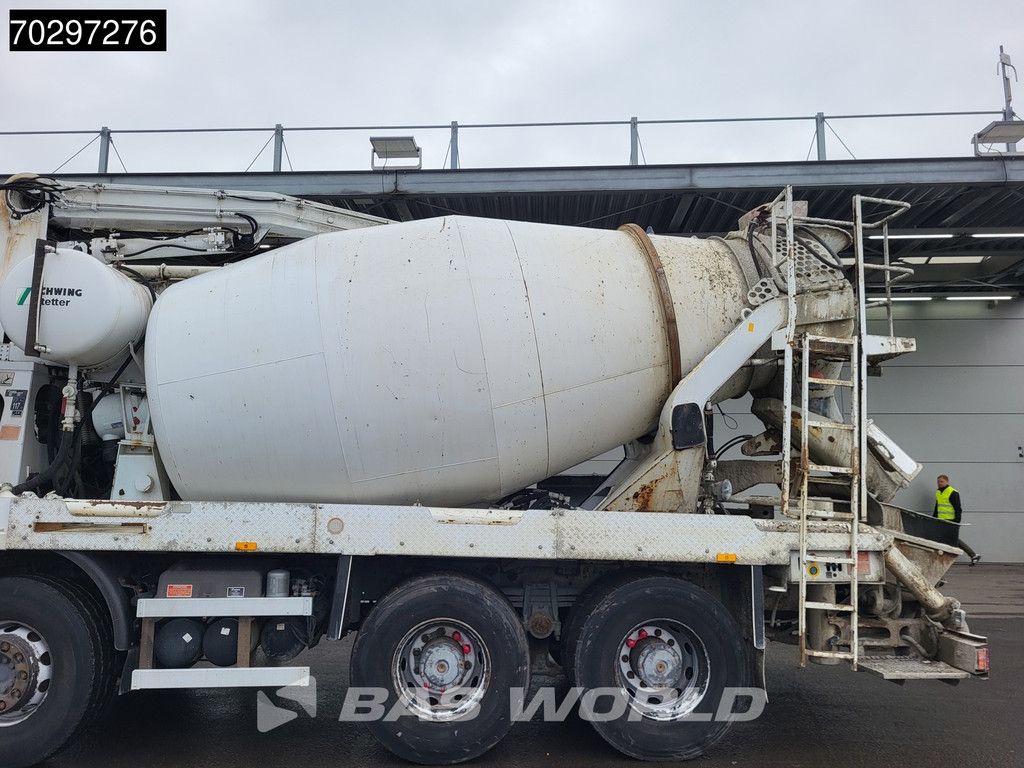 Mercedes Actros 3241 8X4 SCHWING FBP 21-100 PUMI 7m3 Mixer 3-Pedals Big-Axle Euro 4