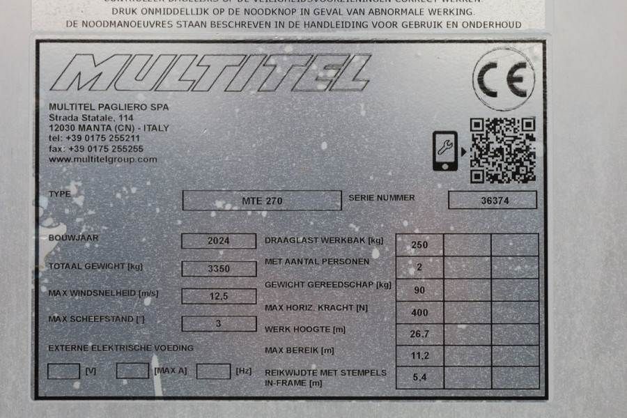 Multitel MTE270 Valid inspection, *Guarantee! Driving Licen