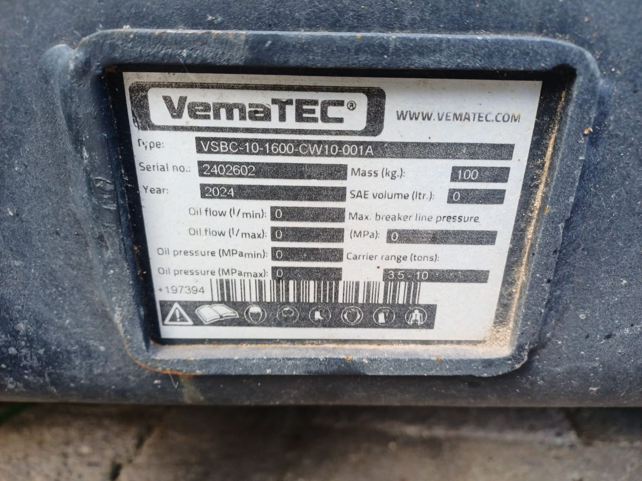 Vematec schuifbord | CW10 | 160cm | gebruikt