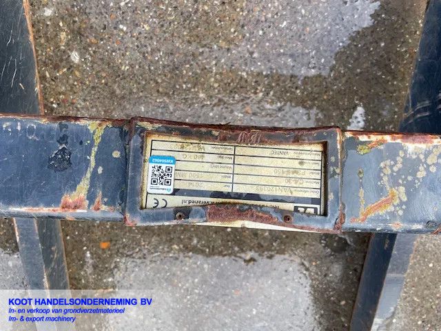 Verachtert 2x Palletbord Cw 30 13 tm 18 tons machine