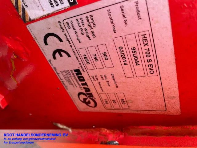 ROTAR Stenentrommel HEX 700s