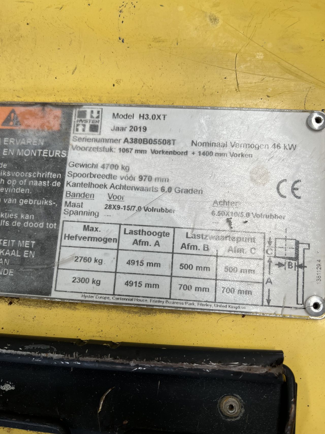 Heftruck Hyster 3.0 XT LPG
