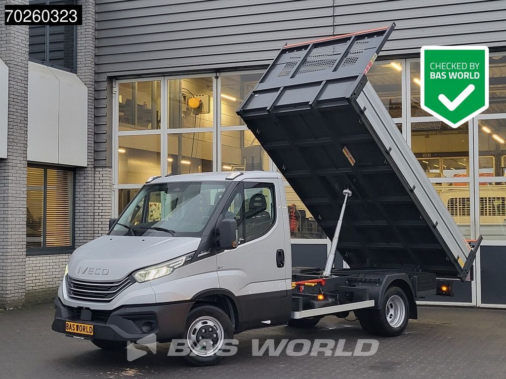 Iveco Daily 35C21 3.0L Automaat 210PK Open Laadbak Dubbellucht 2025-Model 3,5T Trekvermogen LED ACC Airco CarPlay Euro6 Tipper Benne Kieper Airco