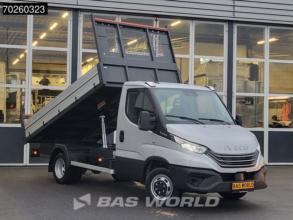 Iveco Daily 35C21 3.0L Automaat 210PK Open Laadbak Dubbellucht 2025-Model 3,5T Trekvermogen LED ACC Airco CarPlay Euro6 Tipper Benne Kieper Airco