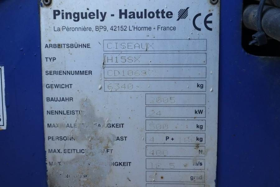 Haulotte H15SX New Tyres, Diesel, 4x4 Drive, 15 Working Hei