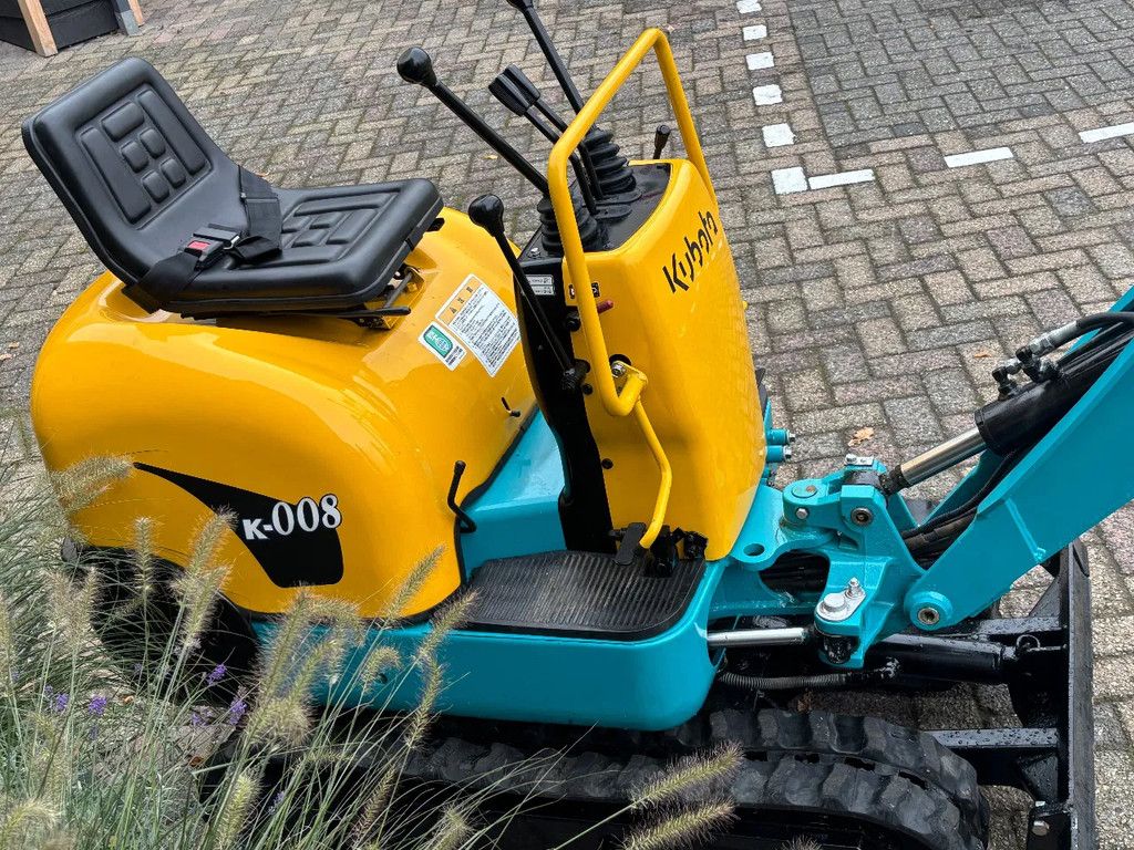 Kubota k-008 gebruikte minigraver k008 3cil diesel 0.8T