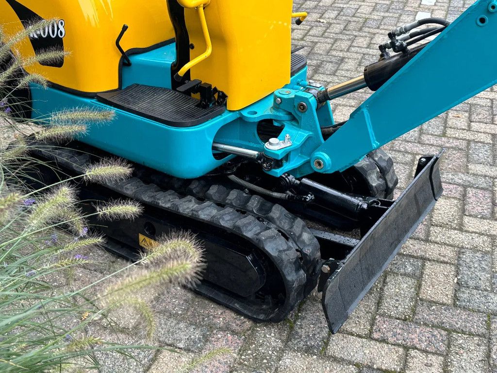 Kubota k-008 gebruikte minigraver k008 3cil diesel 0.8T
