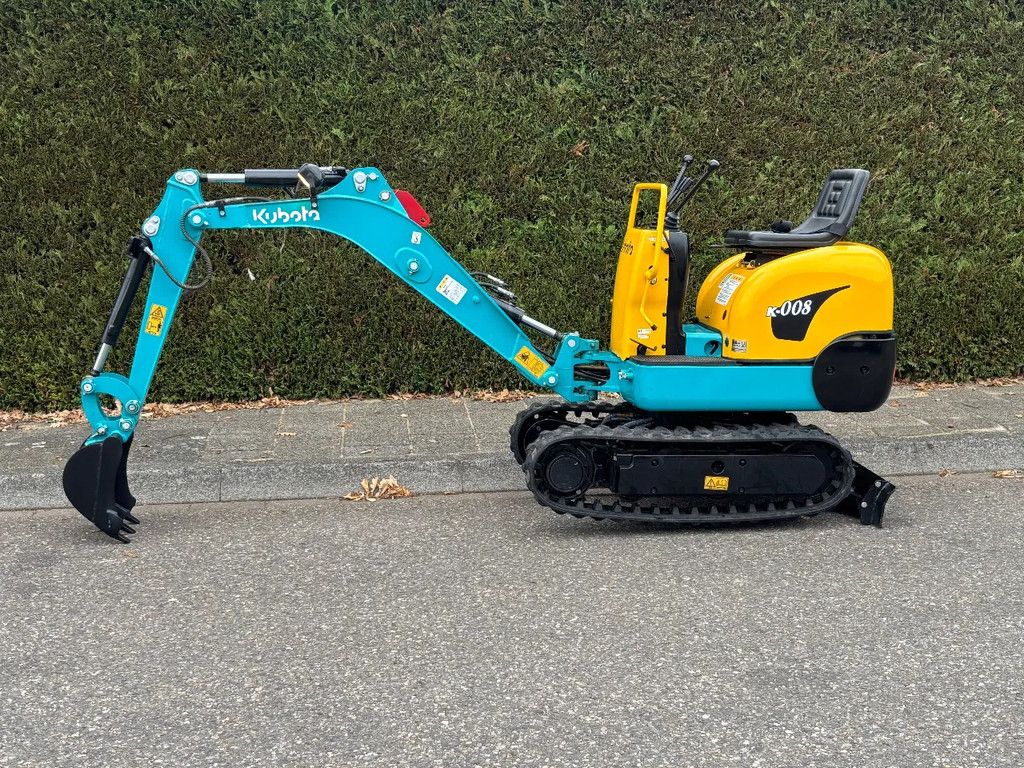 Kubota k-008 gebruikte minigraver k008 3cil diesel 0.8T