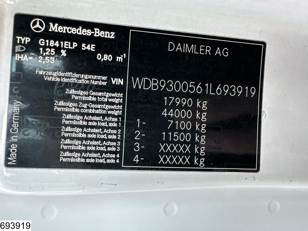 Mercedes Actros 1841 EURO 5, Lohr, Multilohr, Retarder, Combi