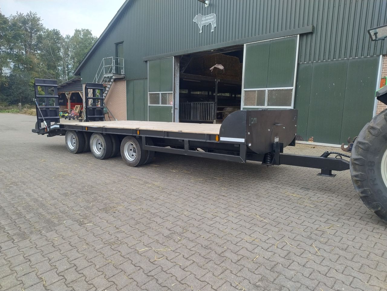 Jpm oprijdwagen dieplader 3 asser 24 ton (nl kenteken)
