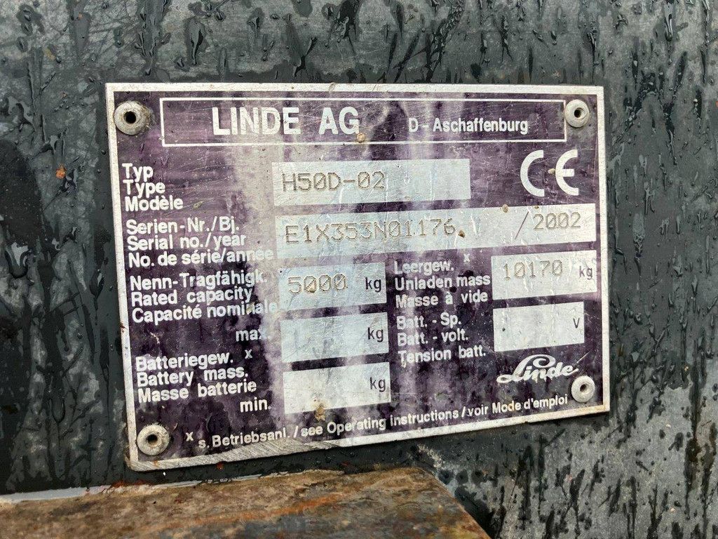 Heftruck Linde H50D-02 Diesel 5000kg