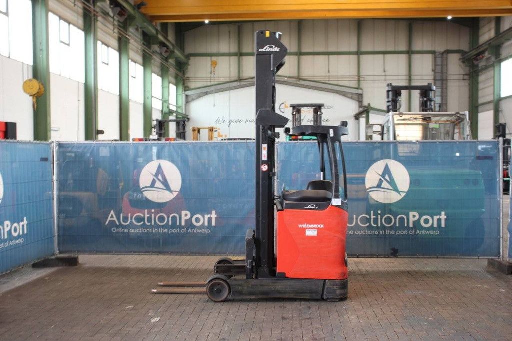 Schubmaststapler Linde R14-01 Elektro 1400kg 8,6m 2015