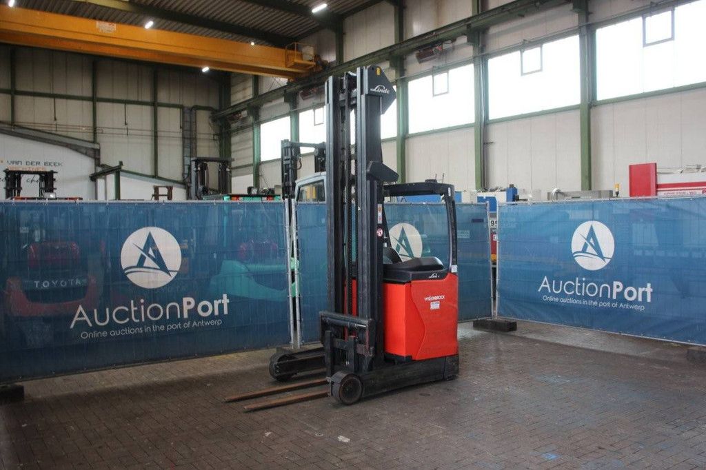 Schubmaststapler Linde R14-01 Elektro 1400kg 8,6m 2015