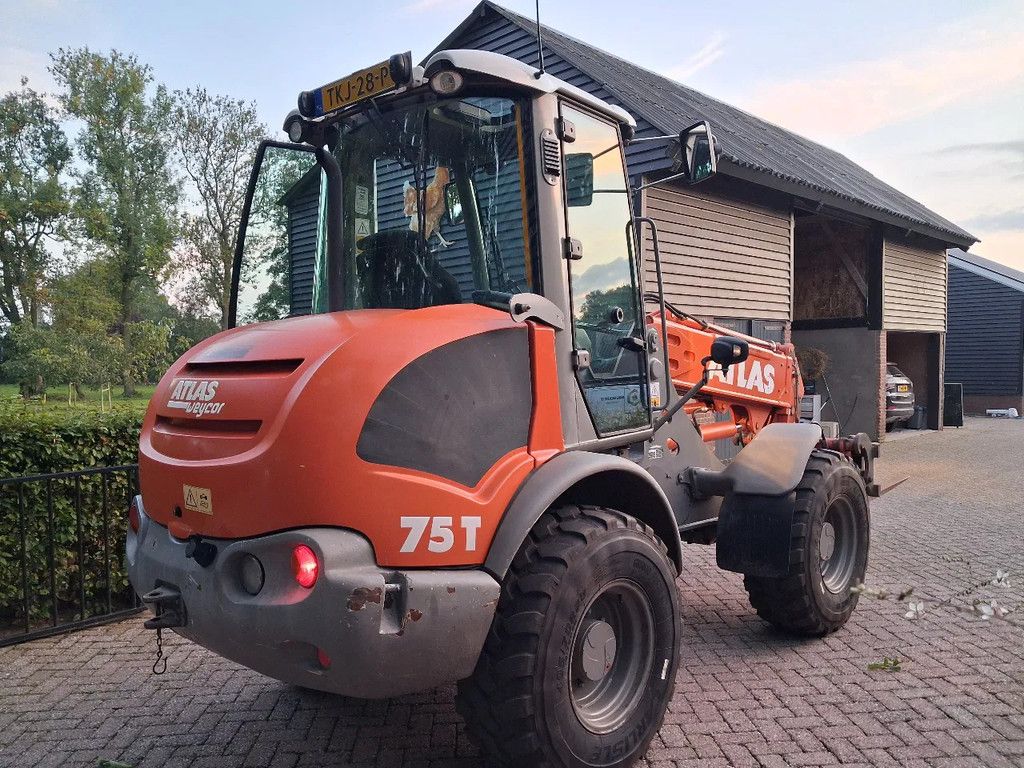 Atlas 75T weycor uitschuifbare giek met lepels