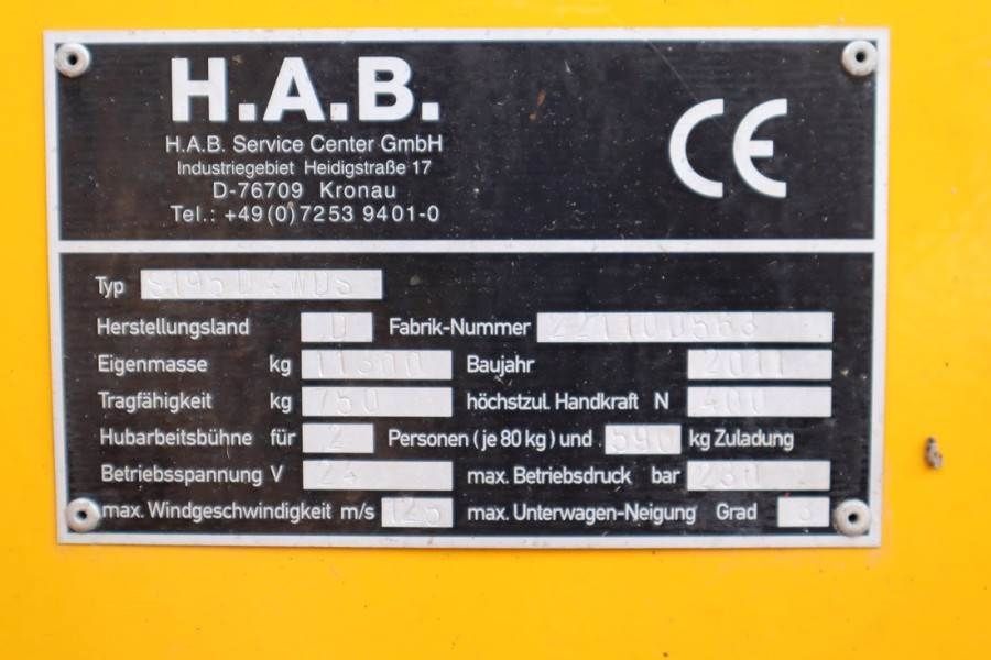 HAB S195-24 D4WDS Diesel, 4x4 Drive, 19.5m Working Hei