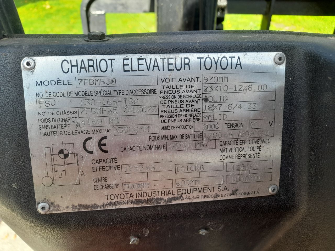 Toyota elektrische heftruck 3 ton 7FBMF30