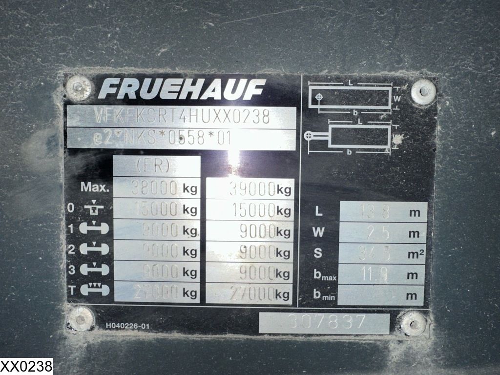 Fruehauf gesloten bak