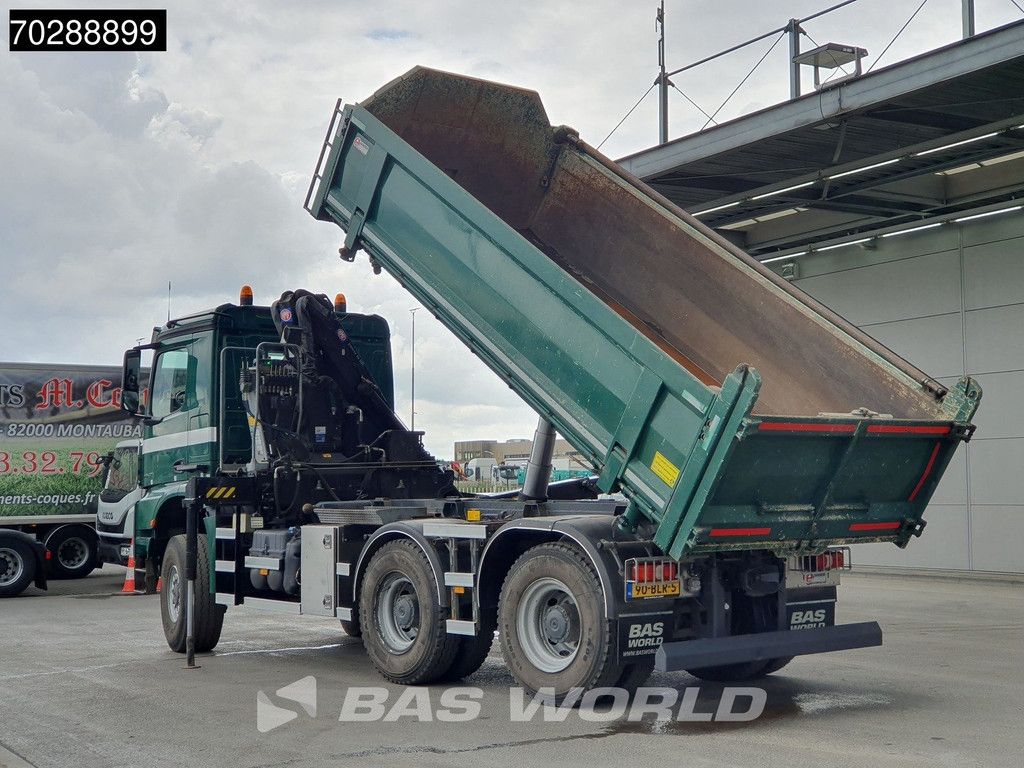 Mercedes Arocs Arocs 3342 6X6 NL-Truck HMF 1643 Z-Crane Kran Steering Axle Big-Axle Euro 6