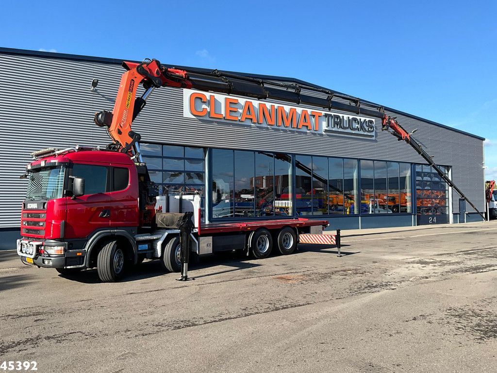 Scania R 124.420 8x4 Palfinger 72 Tonmeter laadkraan + Fly-Jib!