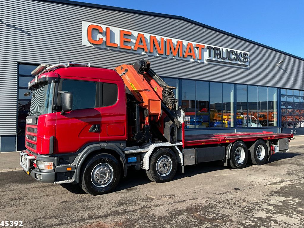 Scania R 124.420 8x4 Palfinger 72 Tonmeter laadkraan + Fly-Jib!