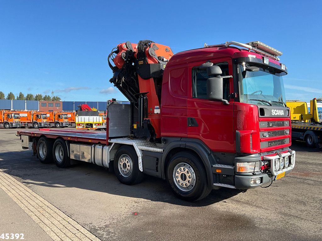 Scania R 124.420 8x4 Palfinger 72 Tonmeter laadkraan + Fly-Jib!
