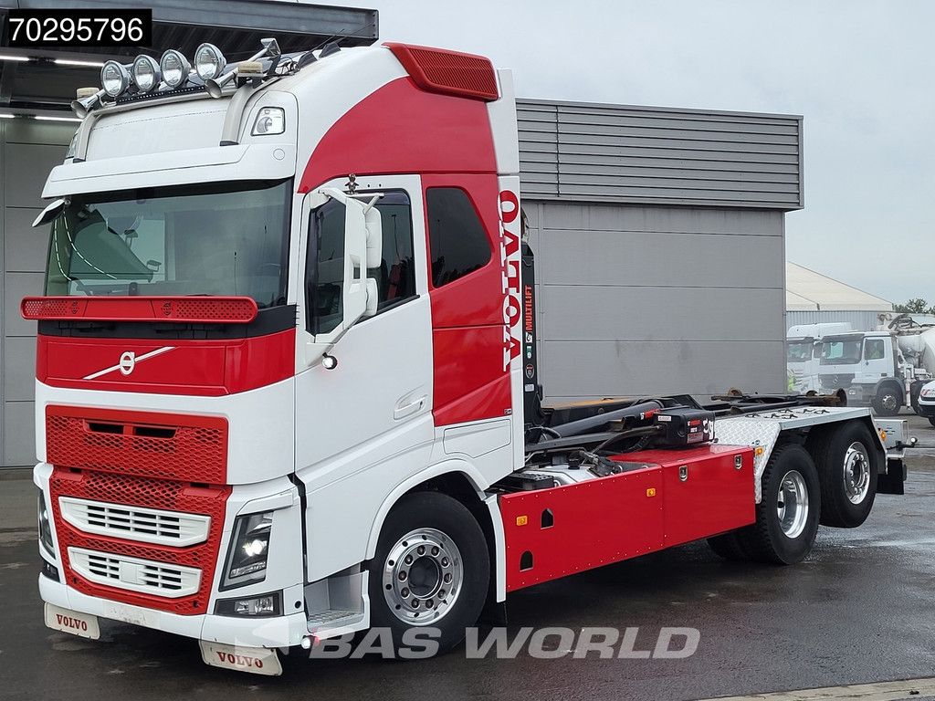 Volvo FH16 FH16 750 6X2 HIAB Multilift XR21S61 Hooklift Lift+steering Axle Automatic Euro 6