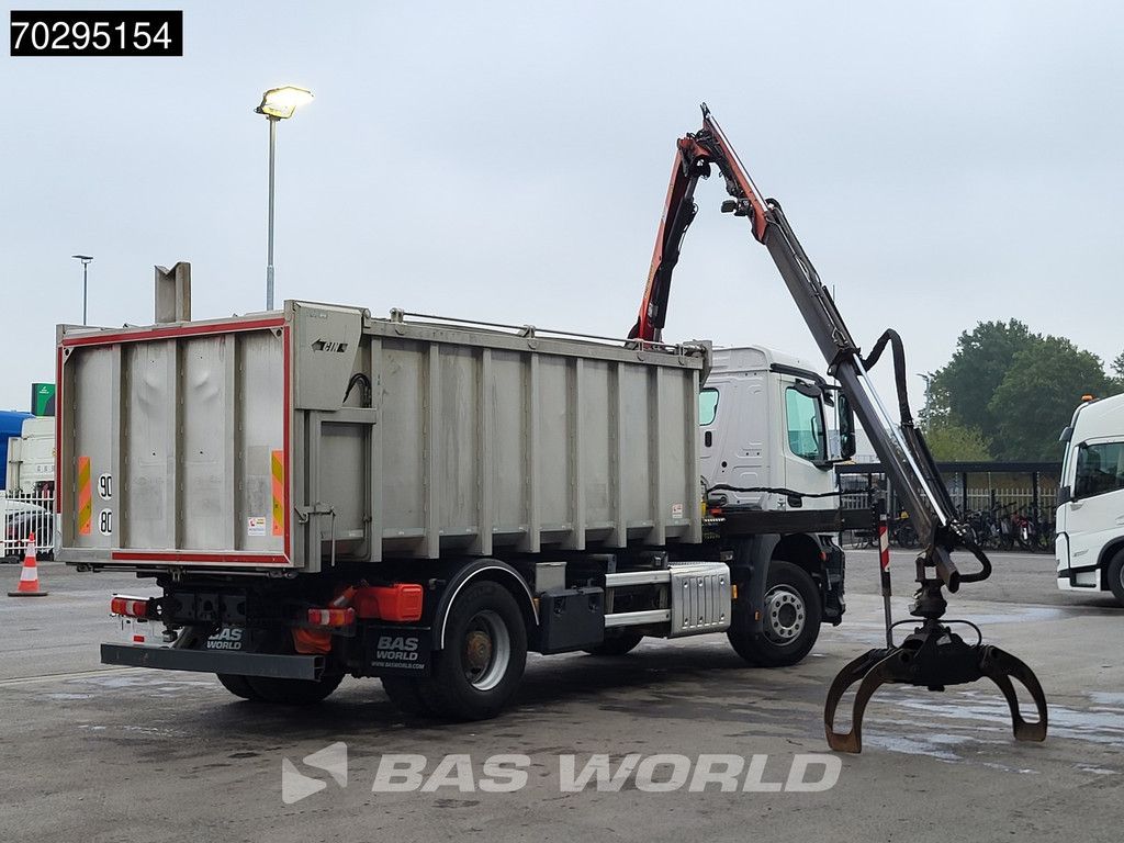 Mercedes Actros 1833 4X2 Palfinger PK7.501 SLD Kran Crane 17m3 tipper Big-Axle Euro 6