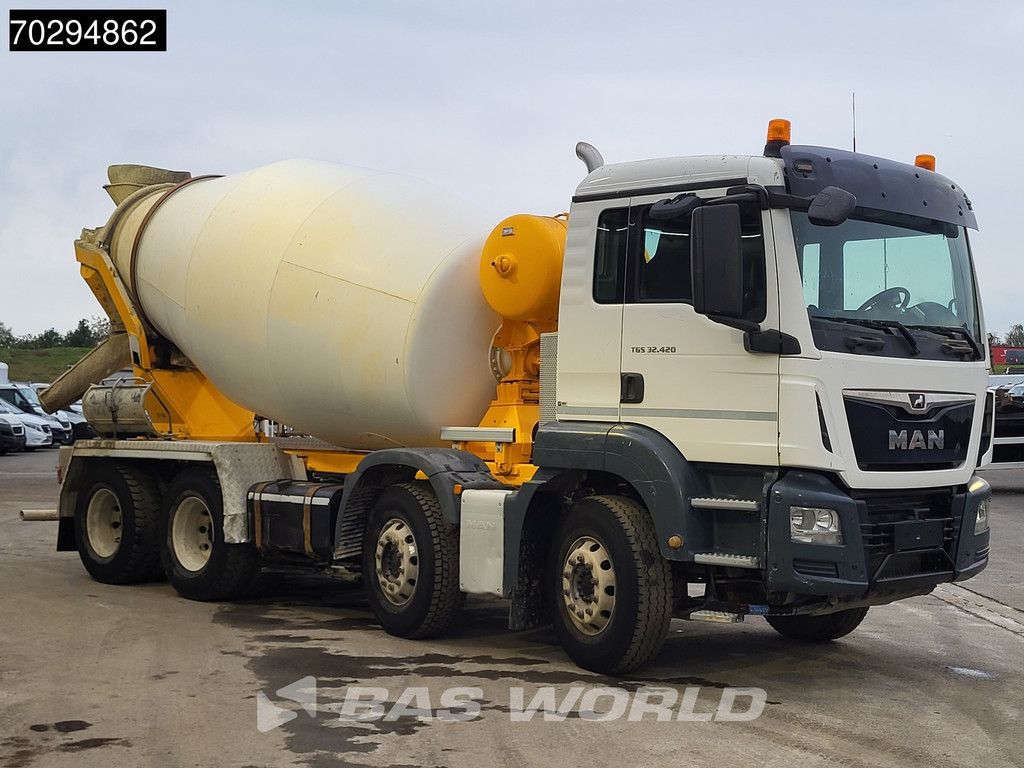 MAN TGS 32.420 8X4 9m3 Stetter Mixer Steel Suspension Automatic Euro 6