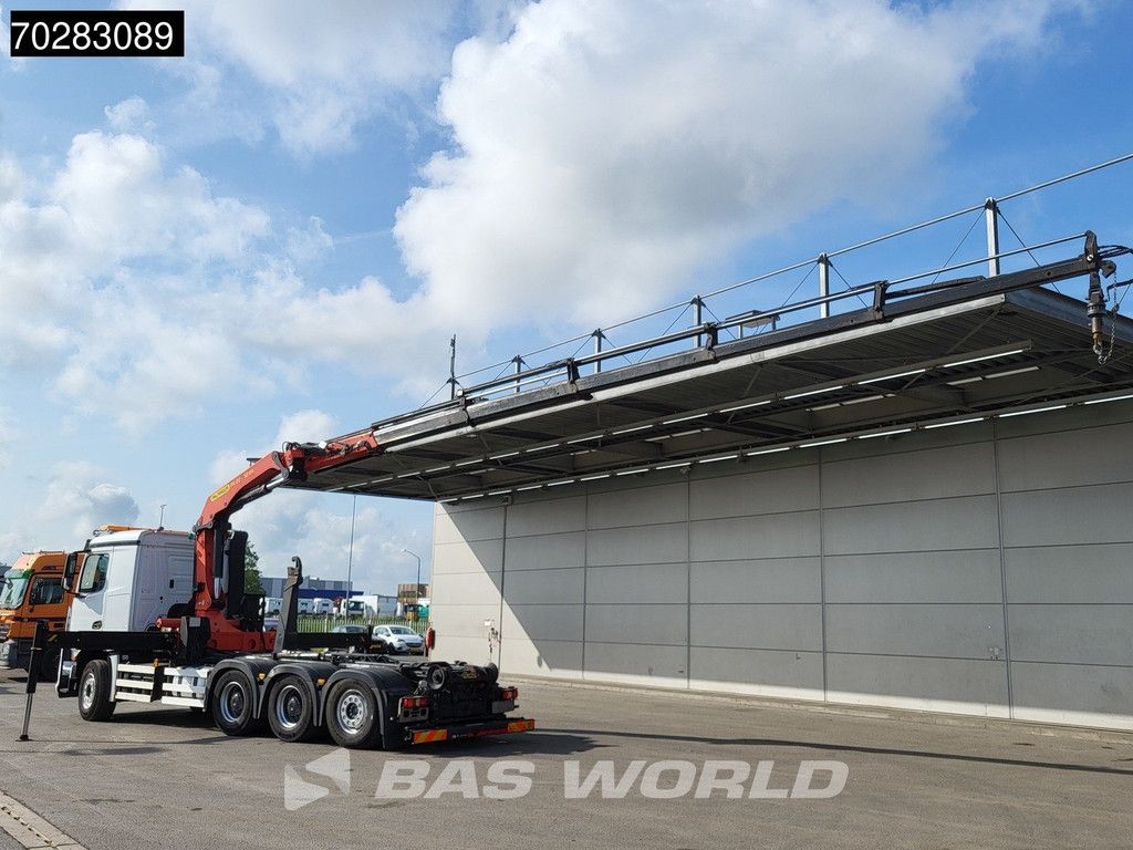 Mercedes Actros Arocs 3245 8X4 Palfinger PK22002 EH Crane 17tons hooklift Big-Axle Lift+Lenkachse Navi Euro 6