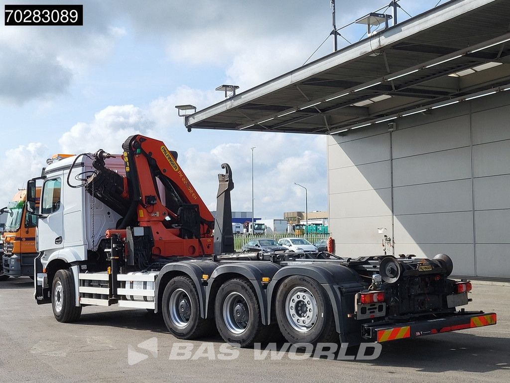 Mercedes Actros Arocs 3245 8X4 Palfinger PK22002 EH Crane 17tons hooklift Big-Axle Lift+Lenkachse Navi Euro 6