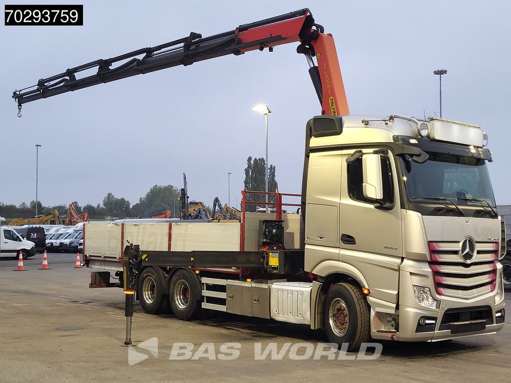 Mercedes Actros Actros 2653 6X4 Palfinger PK34002 SH Kran Crane Retarder Xenon Euro 6