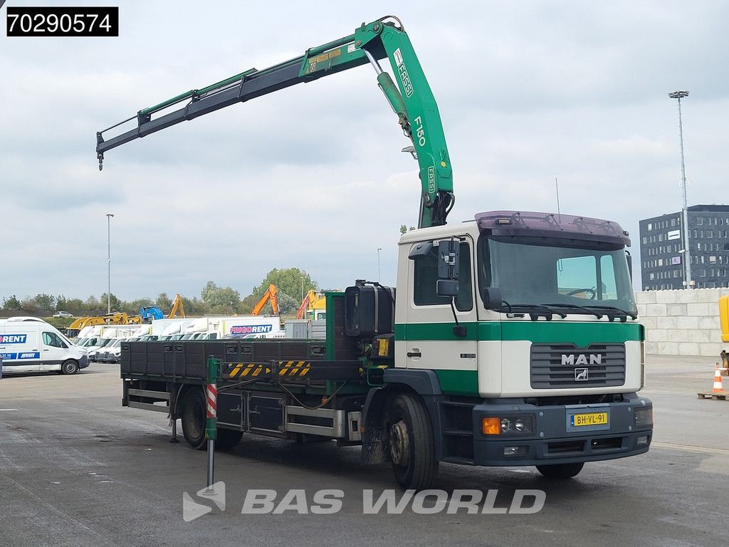 MAN 18 M 18.224 4X2 NL-Truck APK Fassi F150A.24 Kran Crane Manual Euro 2