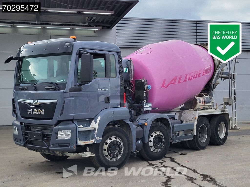 MAN TGS 32.430 8X4 9m3 Stetter Steelsuspension Euro 6